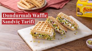 Sıcak Havaların Kurtarıcı Lezzeti Dondurmalı Waffle Sandviç Tarifi [upl. by Drahcir566]