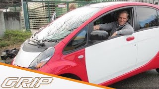 Günstige Elektroautos im Test  Mitsubishi iMiEV Renault Twizy und Zoé  GRIP [upl. by Erihppas784]