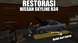 RRP  RESTORASI NISSAN SKYLINE R34 YANG GUA TEMUKAN DI HUTAN ANGLE PINE  GTA SAMP ROLEPLAY [upl. by Omlesna]