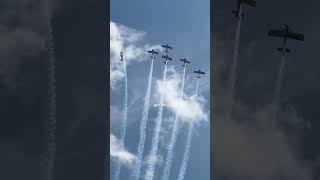 Team Raven aerobatic display team flying selfbuild RV8 aircraft duxfordairshow dday80 rv8 [upl. by Deni]