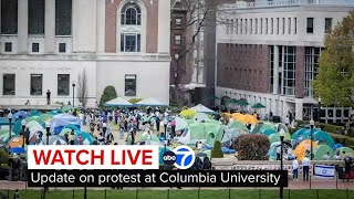 LIVE  Student demonstrators give update on Columbia University protest [upl. by Cacilia]