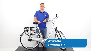 Gazelle Orange C7 Review  Stadsfiets [upl. by Najib576]