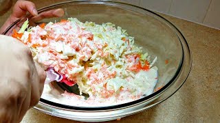 How to Make Coleslaw  Homemade Coleslaw Recipe  KFC Style Coleslaw [upl. by Attikin]