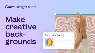 How to make Creative Backgrounds  Photo Editing on the Canva App [upl. by Yelik]