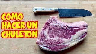 Como hacer un CHULETÓN en CASA como en un RESTAURANTE [upl. by Bozuwa]