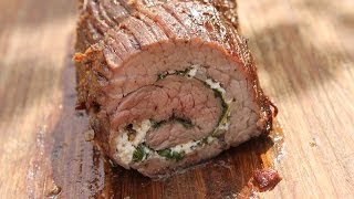 US Flanksteak Rollbraten vom Weber Go Anywhere  deutsches Grill und BBQRezept  0815BBQ [upl. by Eynenihc]