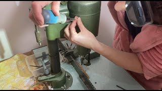 Cleaning my second hand paper drill machine [upl. by Slyke]