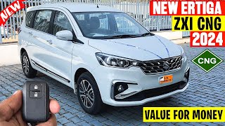 Maruti Ertiga Zxi Cng 2024 Model  Detailed Review [upl. by Tabitha]