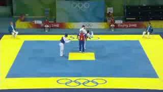 Kazakhstan vs Cuba  Mens 80KG Taekwondo  Extended Highlights  Beijing 2008 Summer Olympic Games [upl. by Aicirtan238]