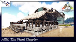 Our Herbivore Island Base Build Continues ARK HARDCORE  ARK The Final Chapter 17 [upl. by Ielhsa]