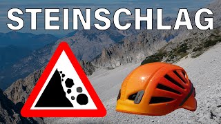 STEINSCHLAG  richtiges Erkennen amp Verhalten  Bergsteigen Grundlagenkurs 04 [upl. by Gabler336]