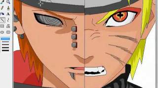 MS Paint Naruto and Pain [upl. by Olivann]