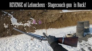 Revenge of coach gun Lefaucheux removable stock cal16old two barrel shotgun is back [upl. by Anaibaf]