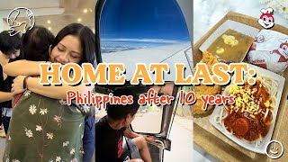 GOING BACK TO THE PHILIPPINES AFTER 10 YEARS 🌴🇵🇭  Travel Vlog EP1 [upl. by Towers]