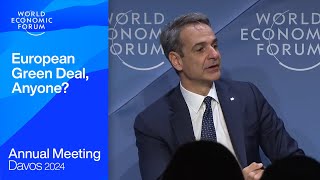 European Green Deal Anyone  Davos 2024  World Economic Forum [upl. by Einahpad751]