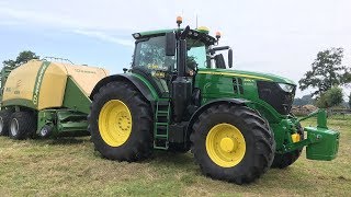 De eerste John Deere 6250R in het veld bij GroeNoord Trekkerweb [upl. by Faulkner]