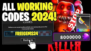 NEW ALL WORKING CODES FOR SURVIVE THE KILLER IN 2024 ROBLOX SURVIVE THE KILLER CODES [upl. by Yensehc387]