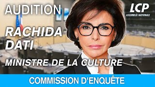 Rachida Dati  audition devant la commission denquête sur les fréquences TNT [upl. by Eelessej831]