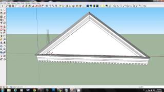 How to Create a Classical Pediment using Sketchup in less than 14 minutes [upl. by Lepper405]