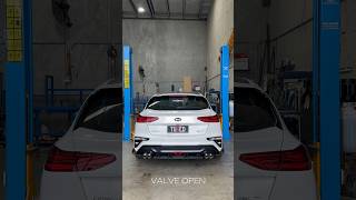 KIA CERATO GT CUSTOM 25” VALVED EXHAUST 🔥 [upl. by Calv]