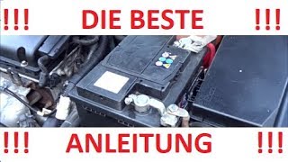 Batterie wechseln beim Auto  Starterbatterie  Wie geht es wirklich vernünftig [upl. by Dewey853]