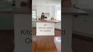 DIY IKEA Kitchen Island On Casters Kitchen makeover on a budget [upl. by Allmon]