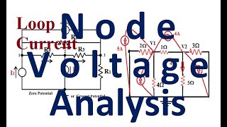 Loop current and Node voltage Analysis  Circuit numerical problems  solved  basic practice theory [upl. by Bachman]