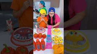 MampMs yellow foods vs red foods ice cream challenge🍨 funny by Ethan Funny Family [upl. by Arlynne849]