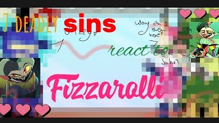 7 deadly sins react to fizzy HelluvaBoss ozzie×fiz [upl. by Kalindi]