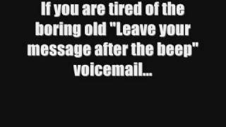 Funny Voicemail Greeting For Your Phone [upl. by Ramal]