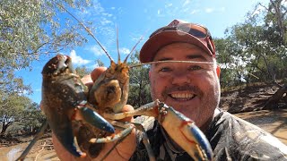 Catching Yabbies in May in Outback Queensland [upl. by Perry242]