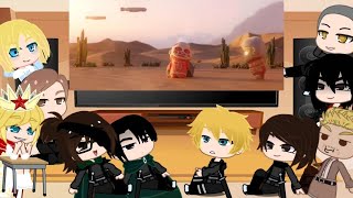 Aot react to Chibi Titans  the Wumbling✨ original Gacha club Snk [upl. by Jacobo]