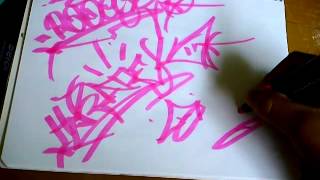 Como hacer una tag o firma de graffiti [upl. by Blackwell]