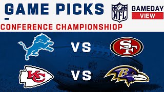 Conference Championship Game Picks [upl. by Adlemy]