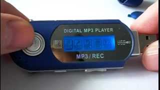 MP3 Player USB FM voice recorder Меню [upl. by Garrot196]