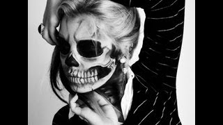 Lady Gaga Born This Way Skeleton Makeup Tutorial [upl. by Assert]