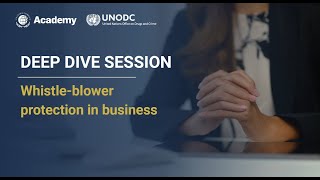 Thematic Webinar Whistleblower protection in business [upl. by Ahsilrak]