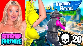 1 KILL  REMOVE 1 CLOTHING PIECE ON FORTNITE  Charlotte Parkes ft Hana [upl. by Odirfliw]