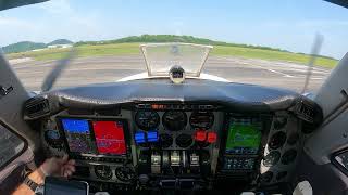 Beechcraft Baron 58P Start Run Up and Taxi John Tune Nashville [upl. by Synned389]