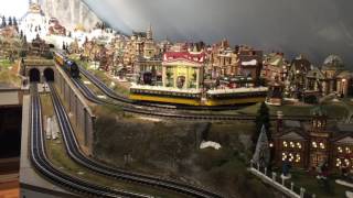 Dept 56 model train layout [upl. by Holmun409]