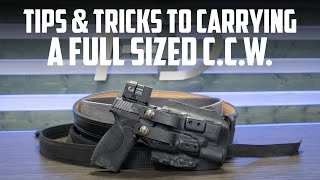 How to Comfortably Carry a FullSize Pistol Ultimate Guide [upl. by Giselbert378]