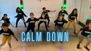 Calm Down  Rema  Kids Dance Choreography  Old School HipHop  Spinza Dance Academy [upl. by Esinart]