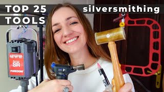 My TOP 25 tools for jewelry metalsmithing at home [upl. by Viveca]