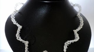 Video Tutorial come realizzare una elegantissima collana per un ciondolo impegnativo [upl. by Esoranna]