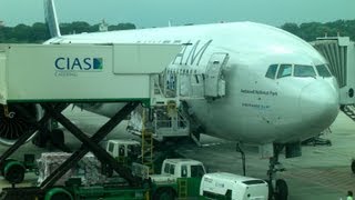 KLM inside Boeing 777 300ER BALI Business Class on KLM Royal Dutch Airlines PHBVD [upl. by Odraleba]