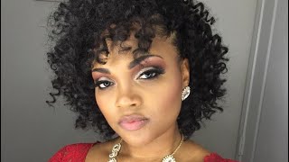 Easy Braidless Crochet Method No Cornrows  Freetress Ringlet Wand Curl Vandy Vanity [upl. by Nytnerb894]