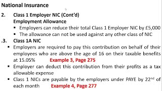 National Insurance Contribution NIC  UK Tax F6 [upl. by Estas16]