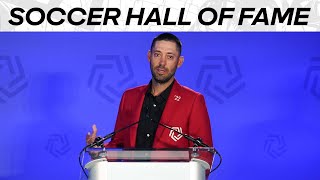 Clint Dempsey Emotional National Soccer Hall of Fame Speech [upl. by Egarton]