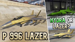 Gta 5 P996 Lazer Customization amp Review  Lazer vs Hydra Gta Online [upl. by Bor]