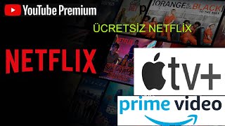 ÜCRETSİZ NETFLİX İZLEYEBİLECEĞİNİZ SİTELER apple tv  youtube premium amozon vb linkler açıklmda [upl. by Fitts]